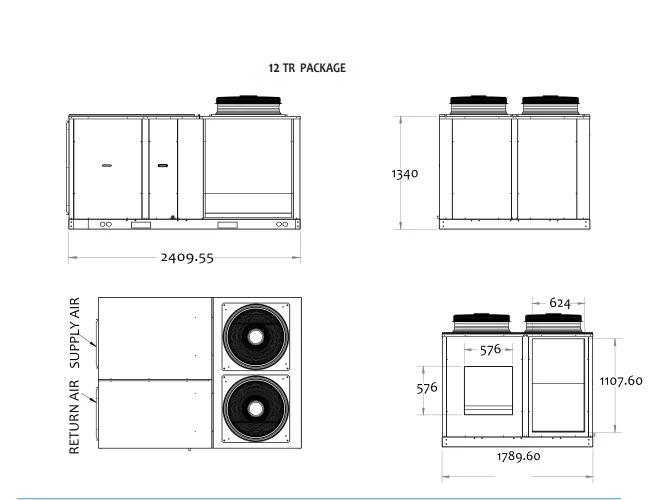 المكيف المركزي كرافت 16 حصان - بارد