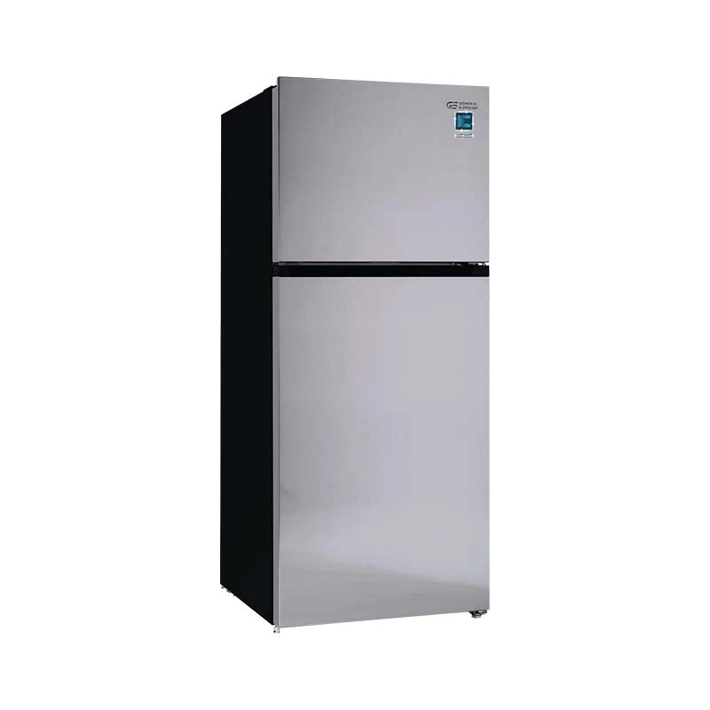 ثلاجة بابين جنرال سوبريم 14.4 قدم انفيرتر ستيل