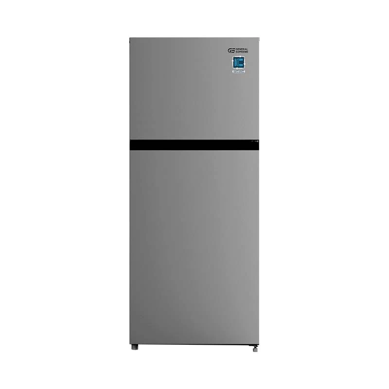 ثلاجة بابين جنرال سوبريم 14.4 قدم انفيرتر ستيل