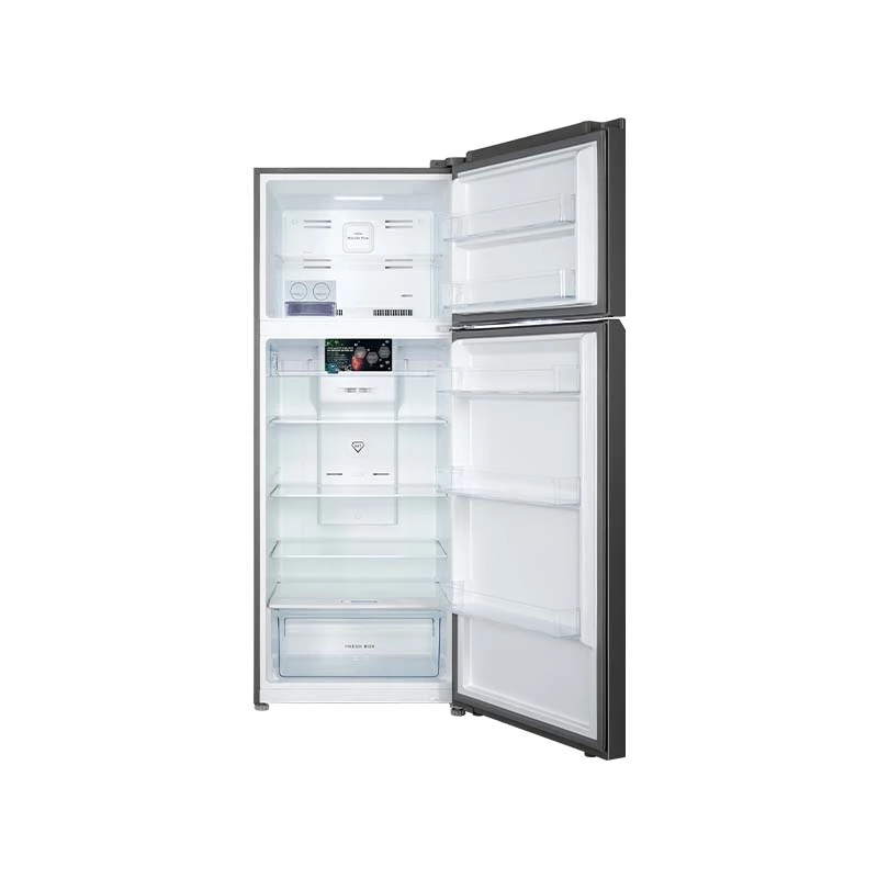 ثلاجة بابين جنرال سوبريم 16.5 قدم انفيرتر أسود ستيل